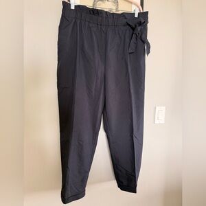 Zara Women’s dark navy blue Casual Elastic Waist Pants